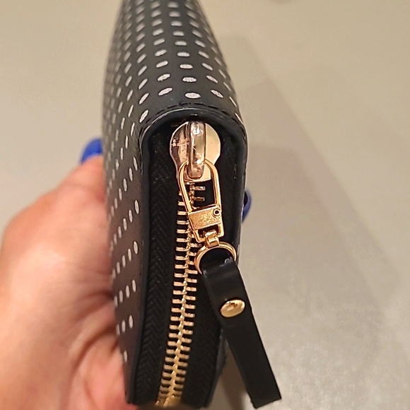 Kate Spade Spencer Metallic Dot Continental Wallet - Picture 5 of 8